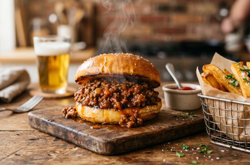 Homemade Sloppy Joe Recipe with Ground Beef