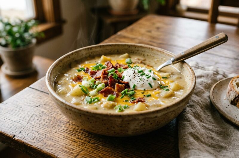 Cozy Loaded Potato Soup Recipe