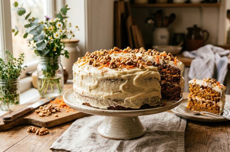 Classic Carrot Cake With Cream Cheese Frosting