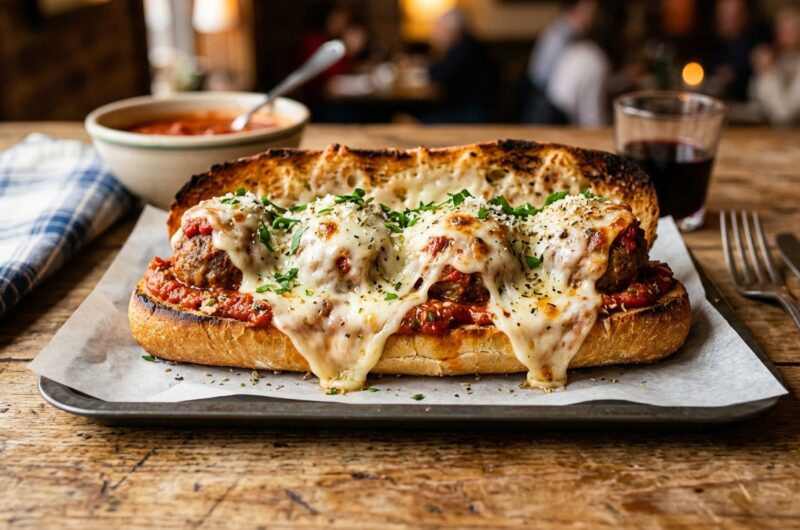 Spicy Meatball Marinara Sandwiches