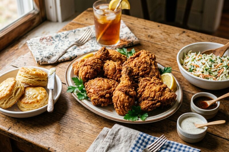 Homemade Fried Chicken With Crispy Crust