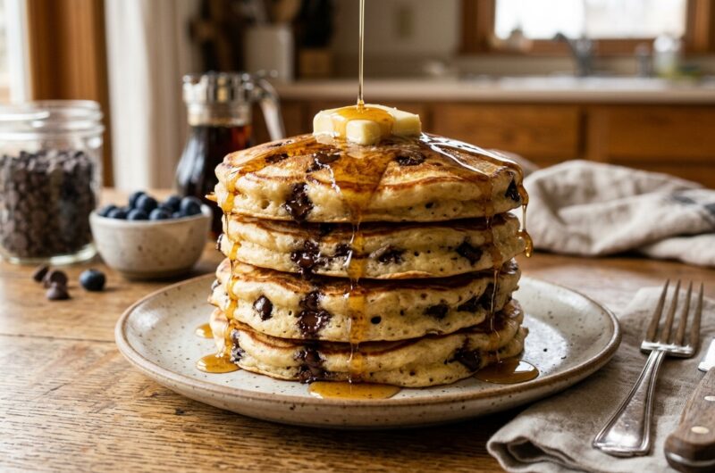 Best Homemade Chocolate Chip Pancakes Ever