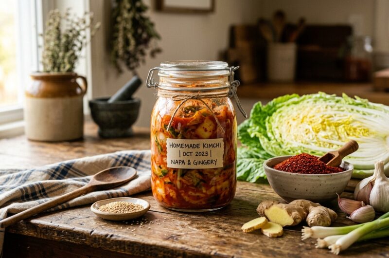 Spicy Korean Kimchi Recipe for Beginners