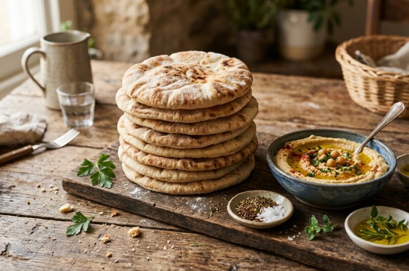 Homemade Pita Bread Easy and Delicious