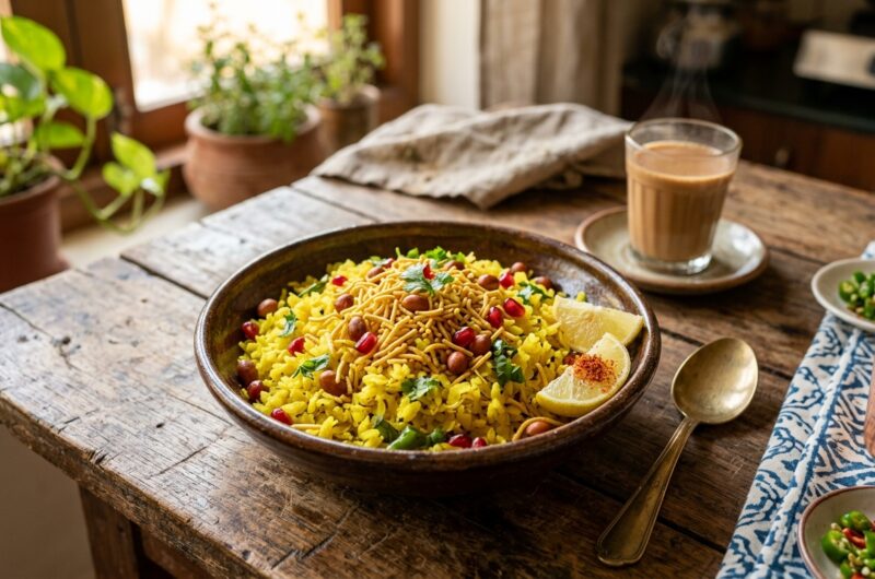 Fluffy Homemade Poha Recipe in 25 Minutes