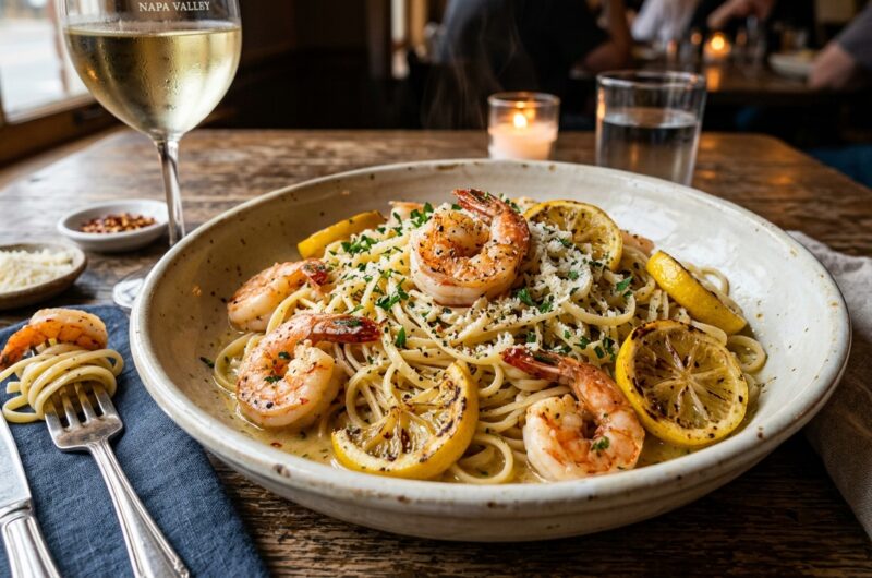 Garlic Butter Shrimp Scampi Pasta Recipe