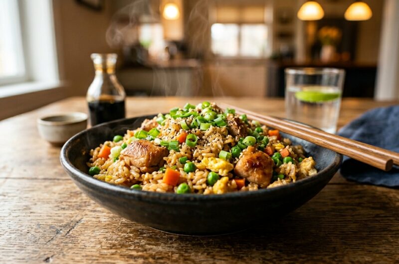 Quick Chinese Chicken Fried Rice Recipe