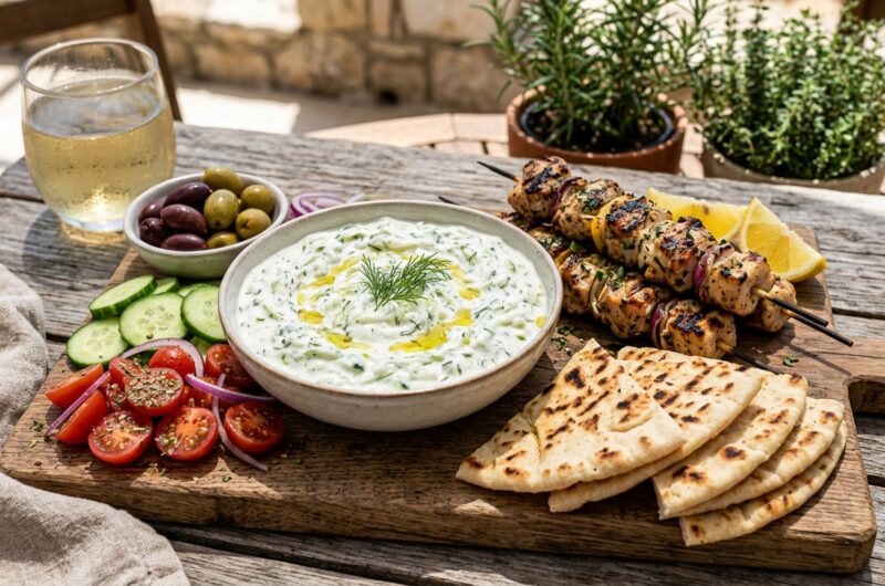 Creamy Taziki Sauce for Gyros and Wraps