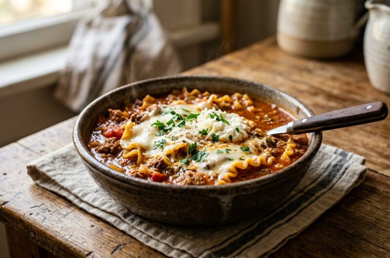 Comfort Food Lasagna Soup Without the Hassle