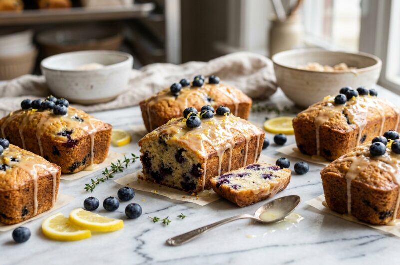 Lemon Blueberry Mini Loaf Cakes Recipe